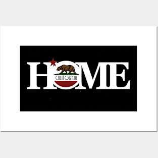 HOME California (long) Black Ink Posters and Art